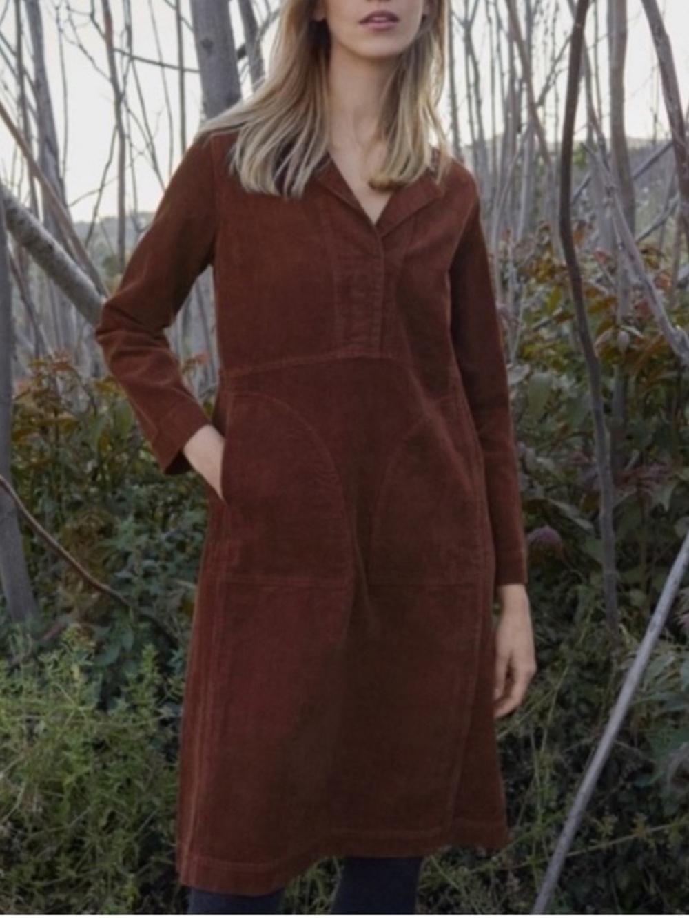 Poetry Brown Corduroy “Cord” Dress Size US 10